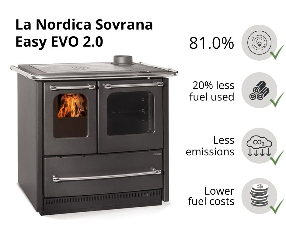 Italian wood cooker stove